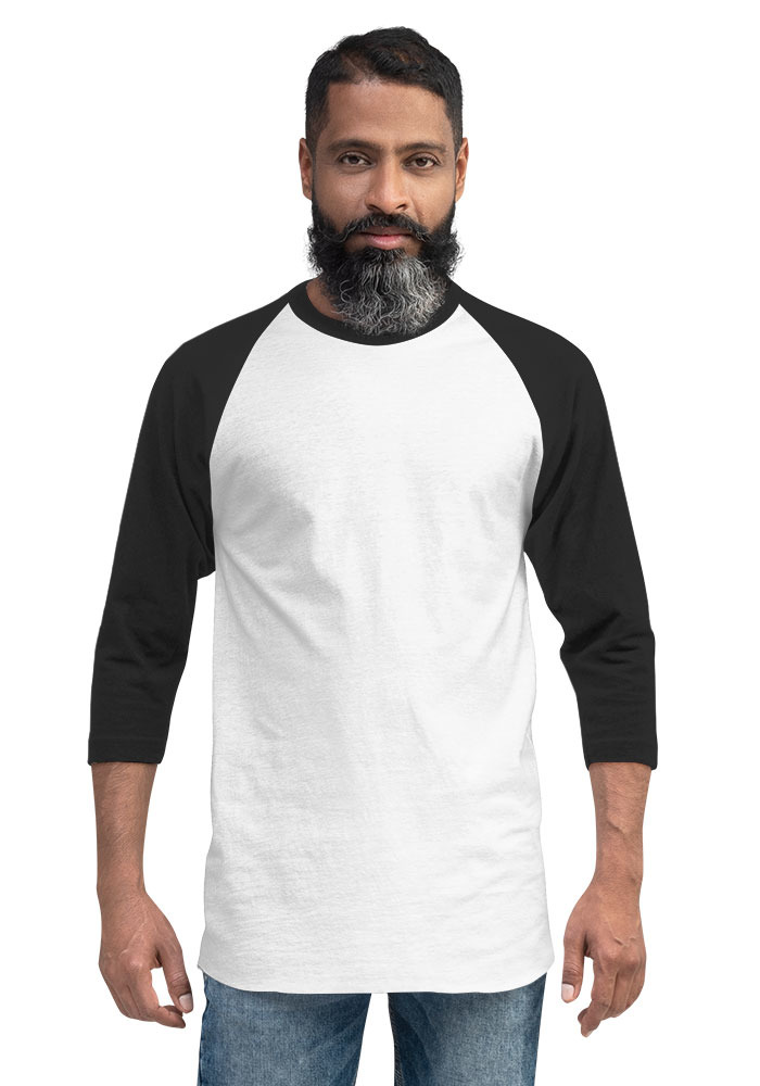 "3/4 sleeve raglan shirt"