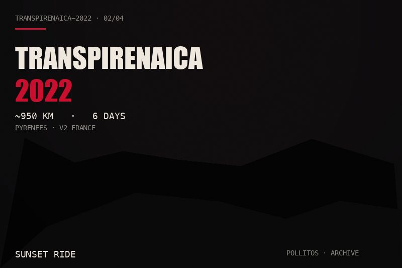 Transpirenaica 2022 — Mountain trail