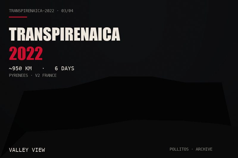 Transpirenaica 2022 — Panorama