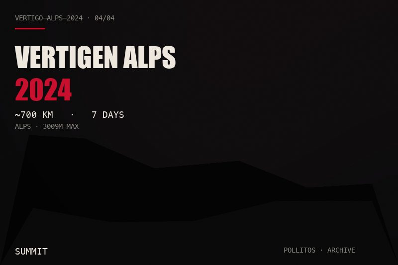 Vertigo Alpes — Camp at altitude